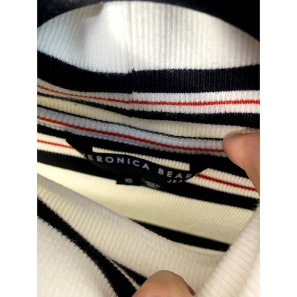 Veronica Beard Cedar Striped Turtleneck Top size XS - Picture 4 of 6
